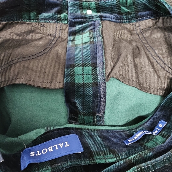 Talbots Flawless plaid high waist straight leg pants new with tags women's 6 - Picture 10 of 13